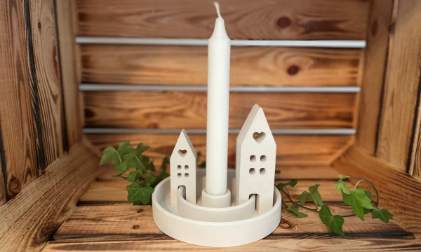 Kerzenständer "kleines Dorf"