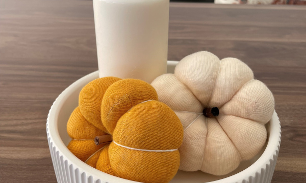 Kerzenhalter "Herbstzeit" gelb